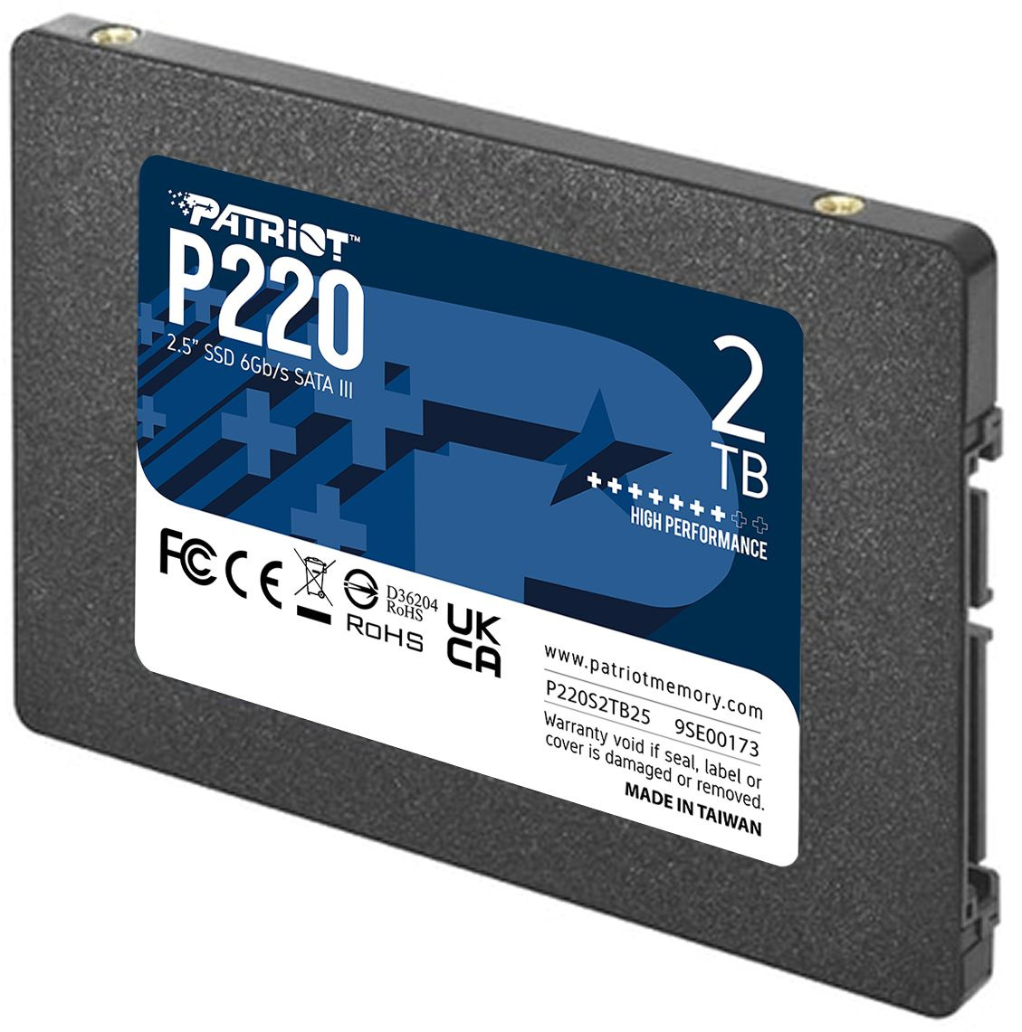 Накопитель SSD Patriot SATA-III 2TB P220S2TB25 P220 2.5"