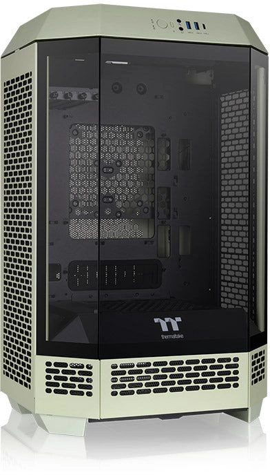 Корпус Thermaltake The Tower 300 Matcha Green зеленый без БП miniITX 7x120mm 5x140mm 2xUSB3.0 audio bott PSU