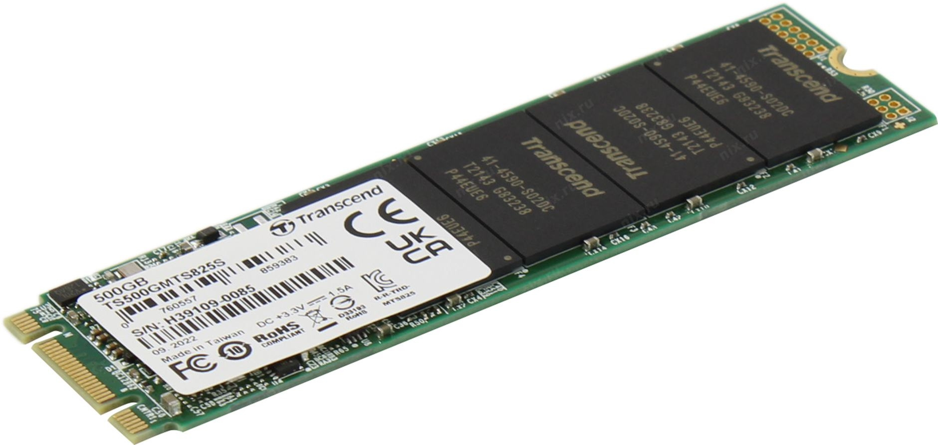 Накопитель SSD Transcend SATA-III 500GB TS500GMTS825S 825S M.2 2280 0.3 DWPD