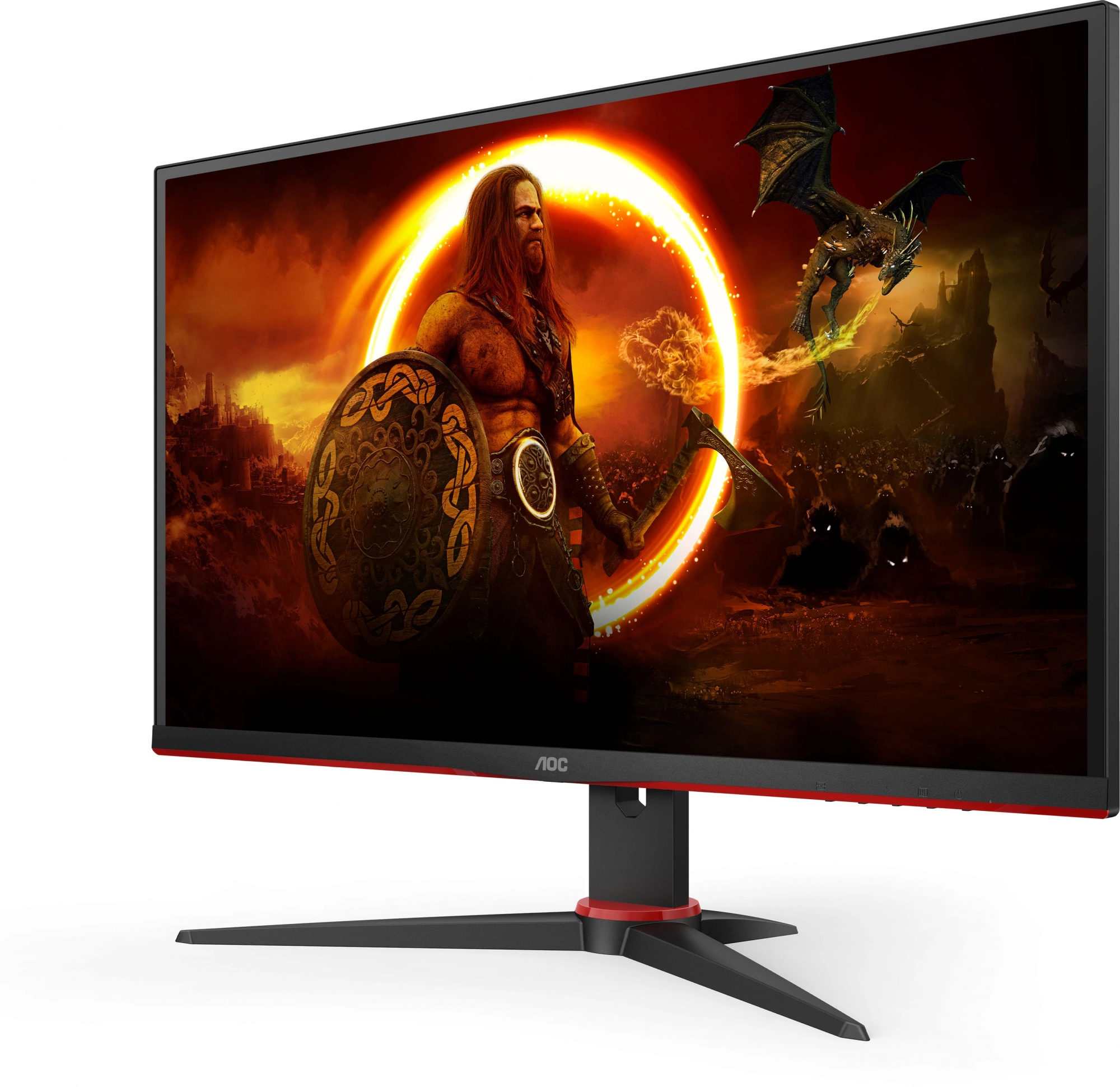 Монитор AOC 27" Gaming 27G2SAE черный/красный VA LED 1ms 16:9 HDMI M/M матовая 350cd 178гр/178гр 1920x1080 165Hz FreeSync Premium VGA DP FHD 4.63кг