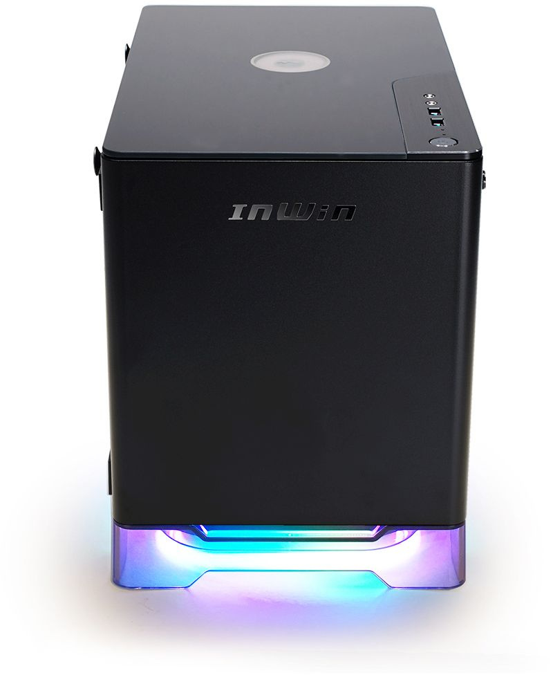 Корпус Inwin CF08A (A1PLUS) черный 650W miniITX 4x120mm 2xUSB3.0 audio