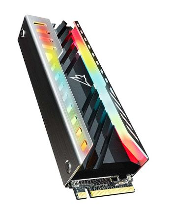 Твердотельный накопитель Netac NV3000 RGB PCIe 3 x4 M.2 2280 NVMe 3D NAND SSD 1TB, R/W up to 3400/2000MB/s, with heat sink & RGB 5Y