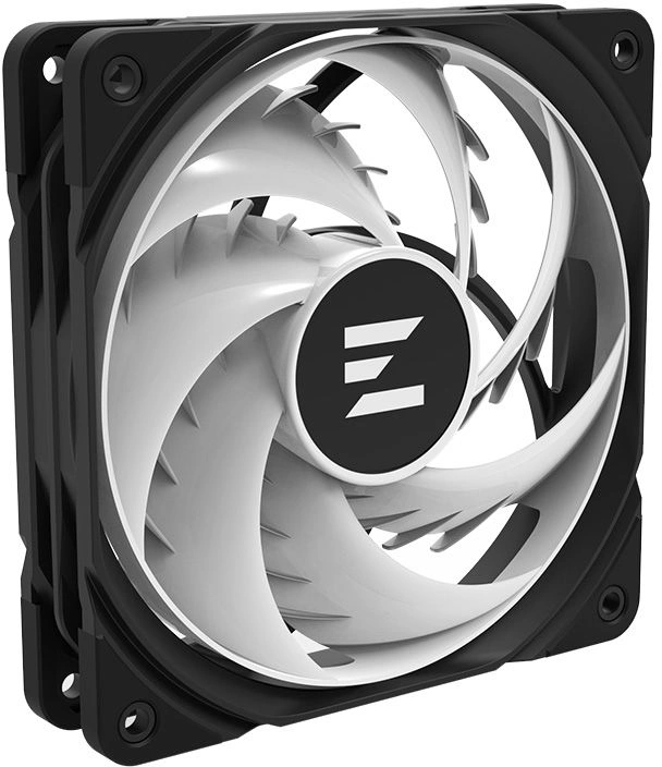 Вентилятор для корпуса ZALMAN ZM-AF120 ARGB BLACK, 120x120x25mm, 4-PIN PWM, 600-2000 RPM, 29,7 DBA MAX, HYDRO BEARING