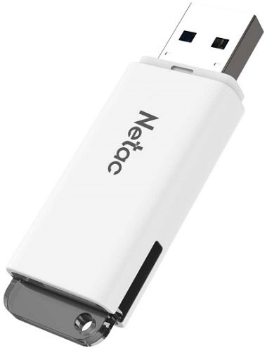 Флеш Диск Netac 64Gb U185 NT03U185N-064G-30WH USB3.0 белый