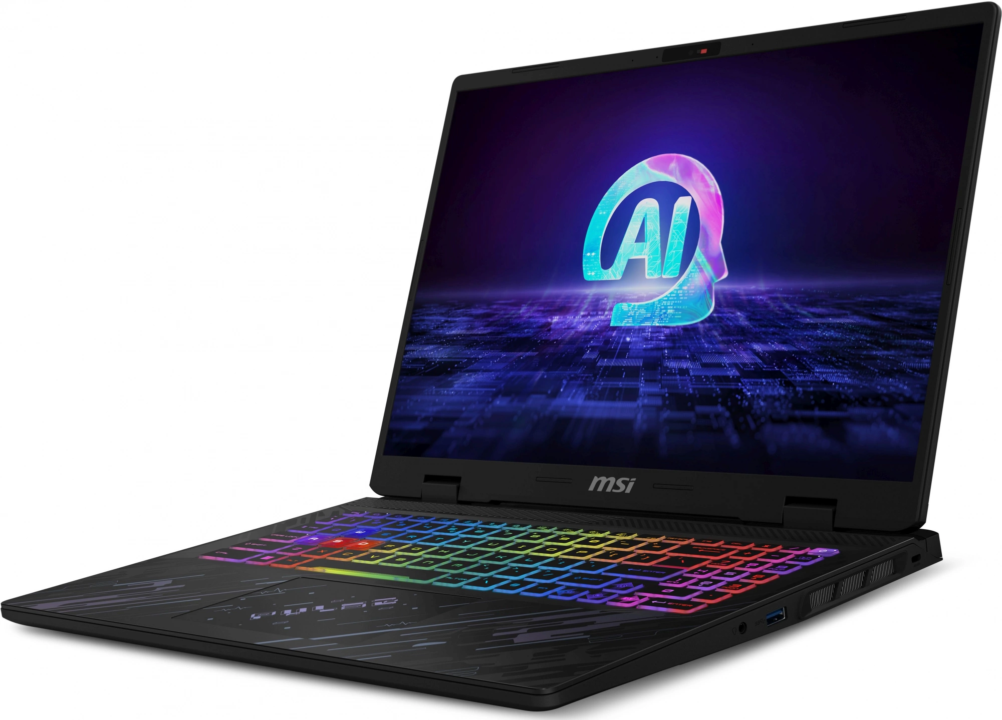 Ноутбук MSI Pulse 16 AI C1VGKG-018RU Core Ultra 7 155H 16Gb SSD1Tb NVIDIA GeForce RTX4070 8Gb 16" IPS QHD+ (2560x1600) Windows 11 Home black WiFi BT Cam (9S7-15P311-018)