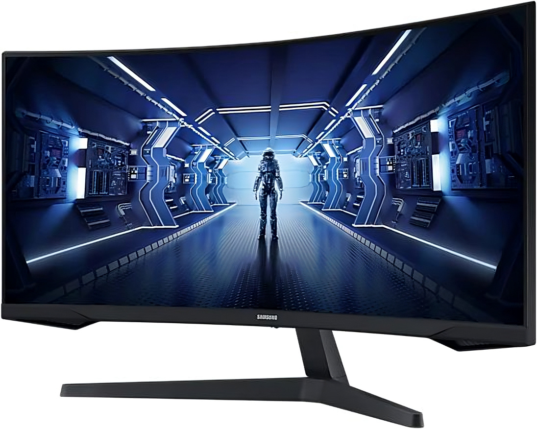 Монитор Samsung 34" Odyssey G5 C34G55TWWI черный VA LED 1ms 21:9 HDMI матовая 250cd 178гр/178гр 3440x1440 165Hz DP UW 5.6кг