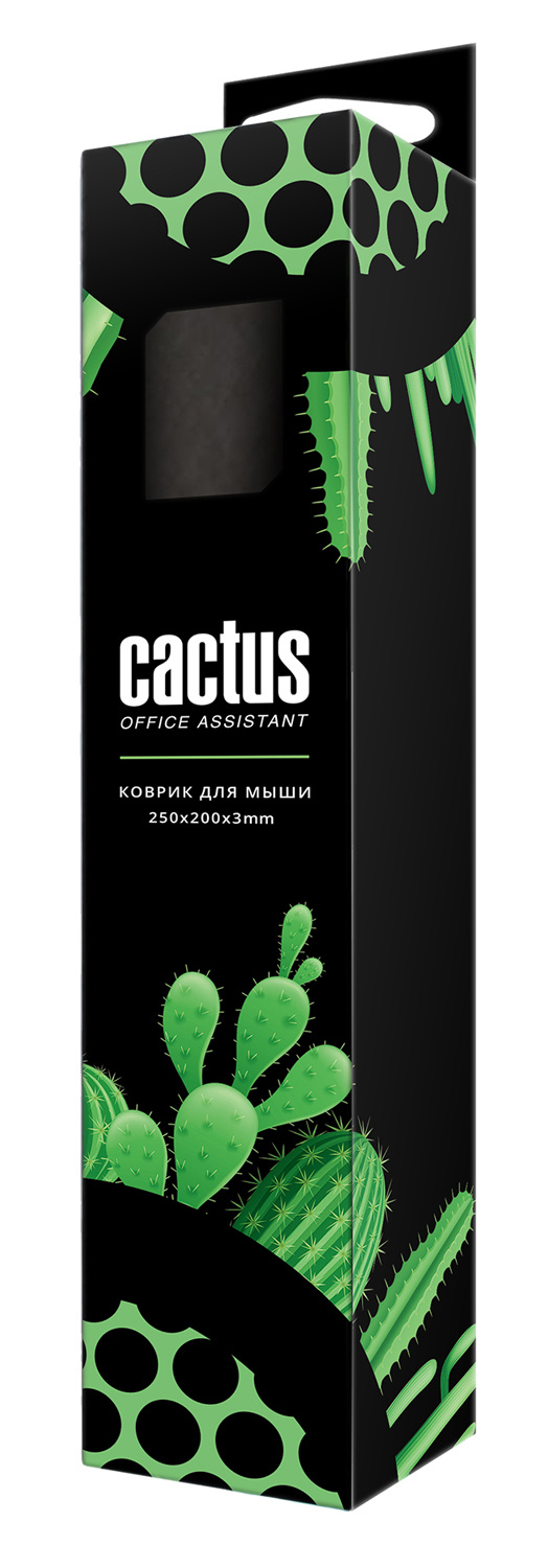 Коврик для мыши Cactus Black Mesh 250x200x3мм (CS-MP-D02S)