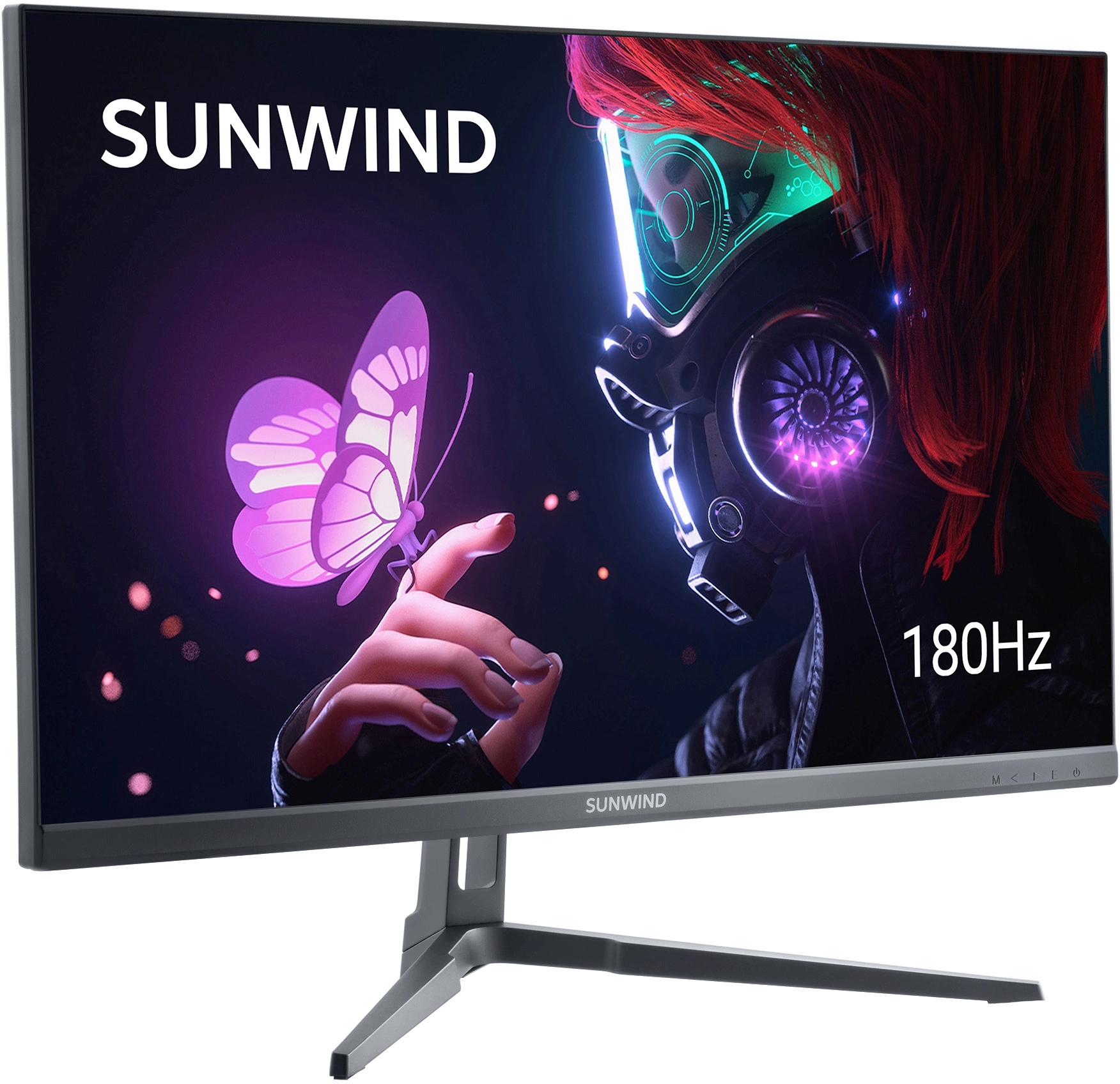 Монитор SunWind 24.5" SM-25FI401 черный IPS LED 3ms 16:9 HDMI матовая 250cd 178гр/178гр 1920x1080 180Hz G-Sync FreeSync DP FHD 3.3кг