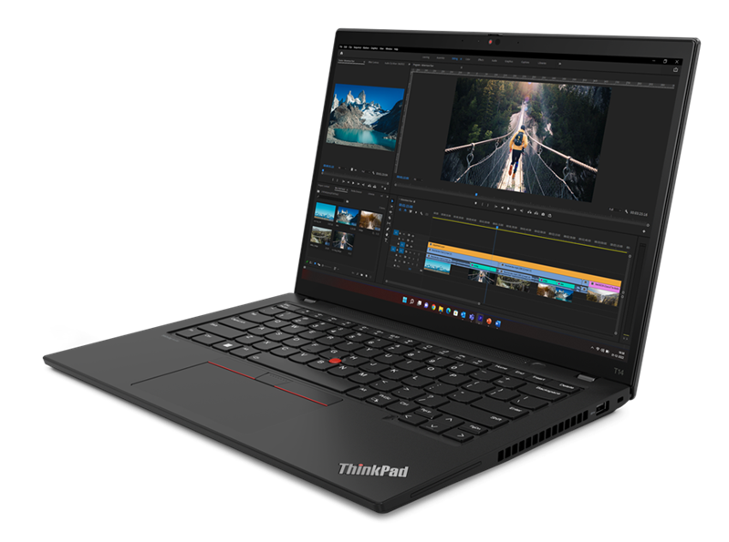 Ноутбук ThinkPad T14 Gen 4 14" WUXGA (1920x1200) IPS 400N, i7-1355U, 2x16GB LPDDR5 5200, 1TB SSD M.2, Intel Iris Xe, WiFi, BT, FPR, 5.0MP Cam,KB Ru/Eng, 52.5Wh, 65W USB-C, Win 11 Pro, 1Y, 1.37kg