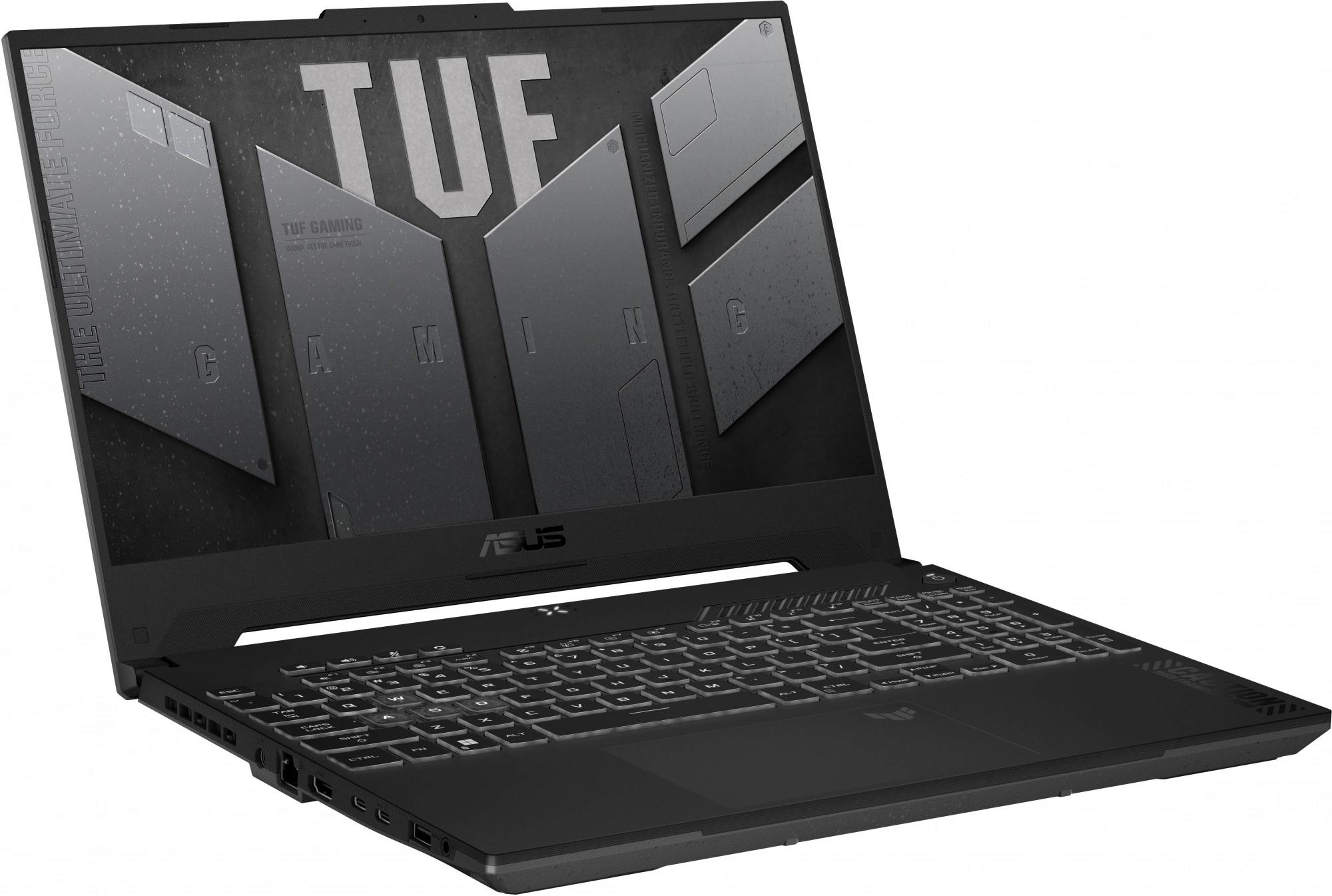 Ноутбук Asus TUF Gaming F15 FX507ZI4-LP041 Core i7 12700H 32Gb SSD1Tb NVIDIA GeForce RTX4070 8Gb 15.6" IPS FHD (1920x1080) noOS grey WiFi BT Cam (90NR0FV7-M003H0)