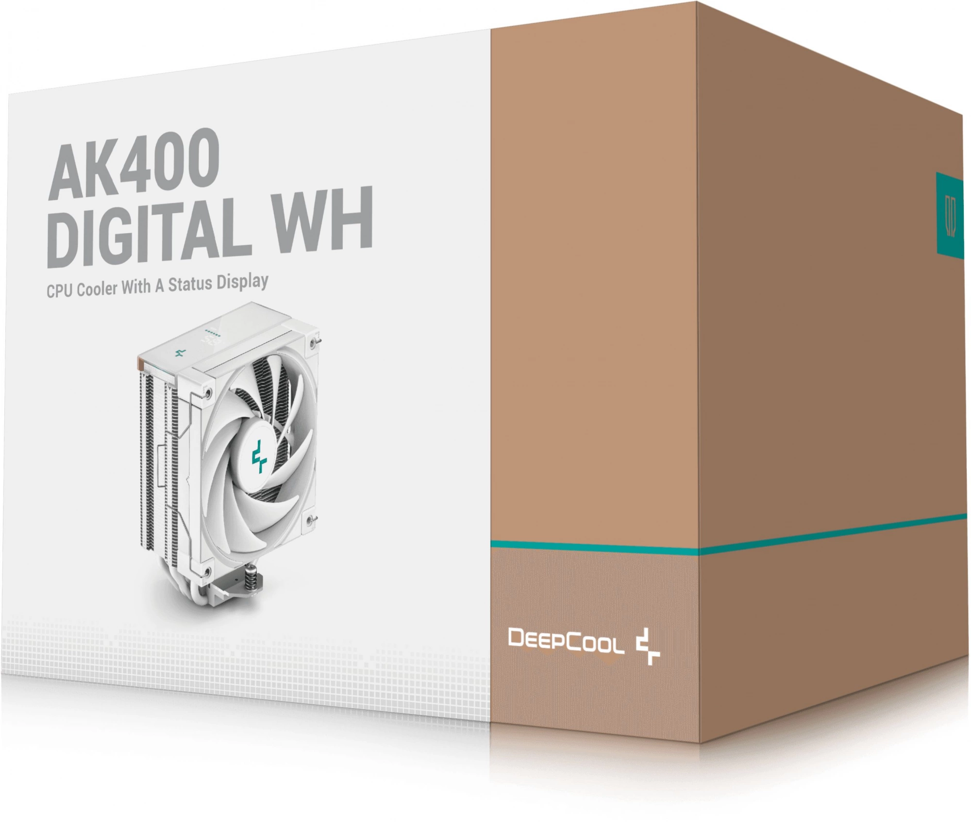 Устройство охлаждения(кулер) Deepcool AK400 Digital Wh Soc-AM5/AM4/1151/1200/1700 4-pin Al+Cu 220W 695gr Ret