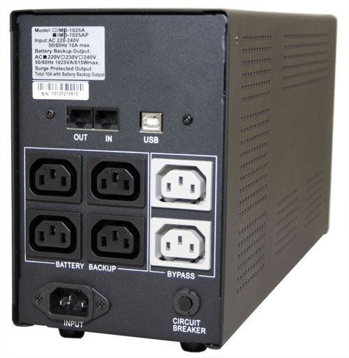 Источник бесперебойного питания Powercom Imperial IMP-1025AP 615Вт 1025ВА черный