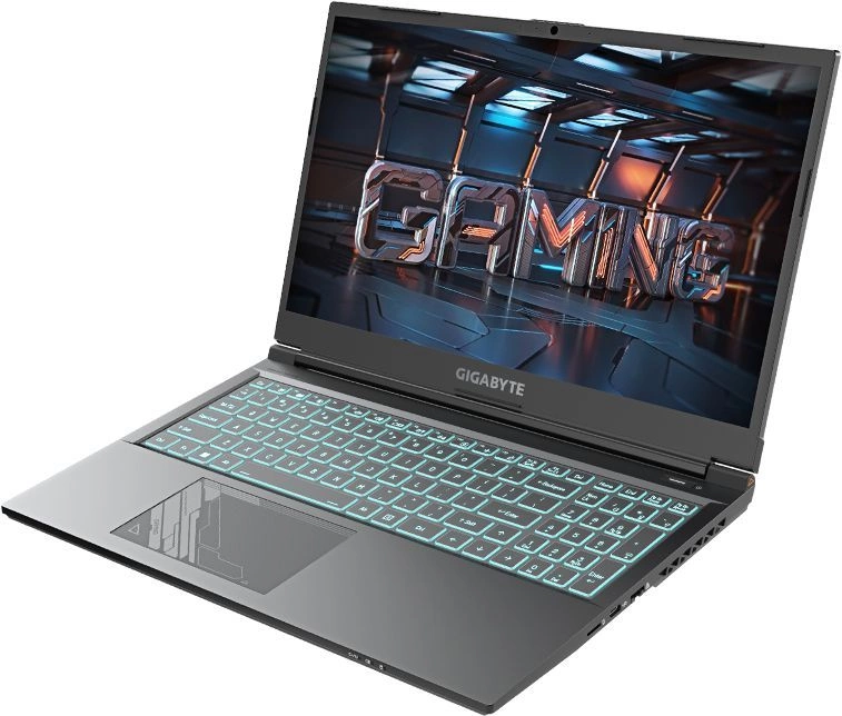 Ноутбук Gigabyte G5 Core i7 13620H 16Gb SSD512Gb NVIDIA GeForce RTX4050 6Gb 15.6" IPS FHD (1920x1080) Free DOS black WiFi BT Cam (MF5-H2KZ353SD)