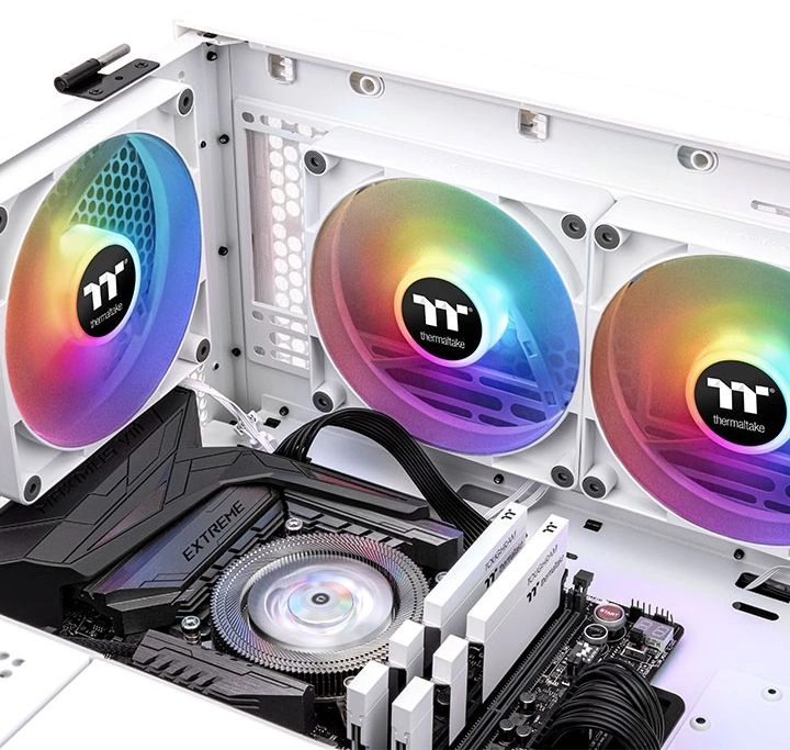 Вентилятор Thermaltake CT120 Sync ARGB белый 4-pin 25.8dB Ret (CL-F153-PL12SW-A)