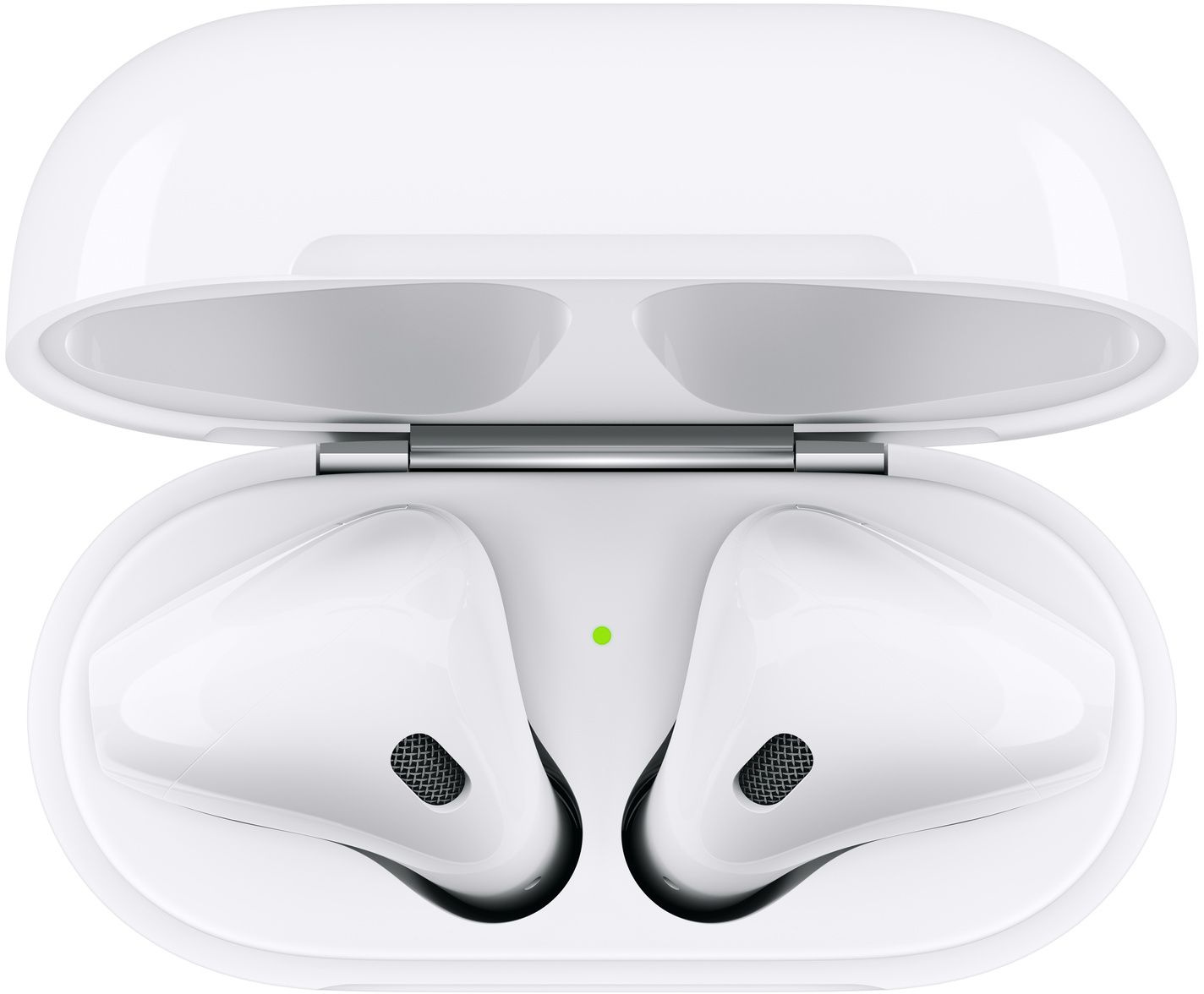 Гарнитура вкладыши Apple AirPods 2 A2032/A2031/A1602 белый беспроводные bluetooth в ушной раковине (MV7N2HN/A)