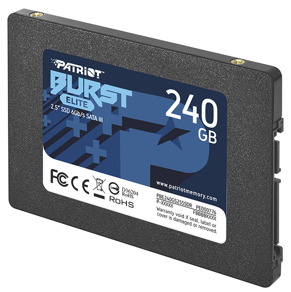 Накопитель SSD Patriot SATA-III 240GB PBE240GS25SSDR Burst Elite 2.5"