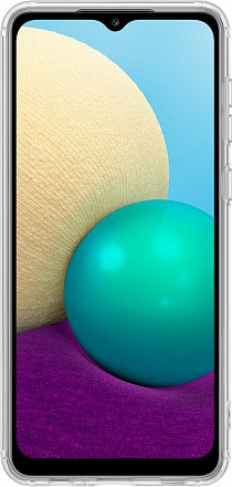 Чехол (клип-кейс) Samsung для Samsung Galaxy A02 Soft Clear Cover прозрачный (EF-QA022TTEGRU)