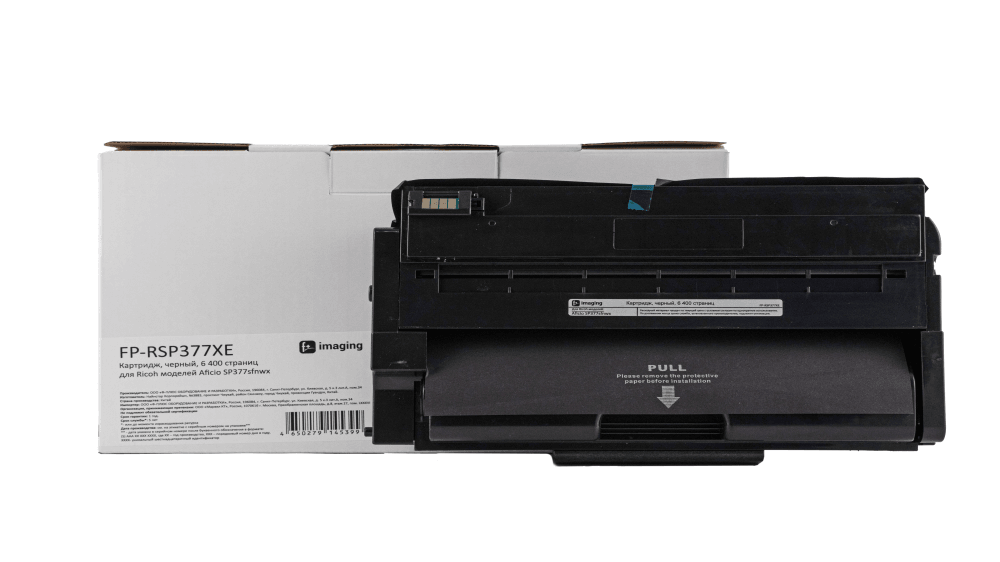 Картридж F+ imaging, черный, 6 400 страниц, для Ricoh моделей Aficio SP377sfnwx (аналог 408161/408162), FP-RSP377XE