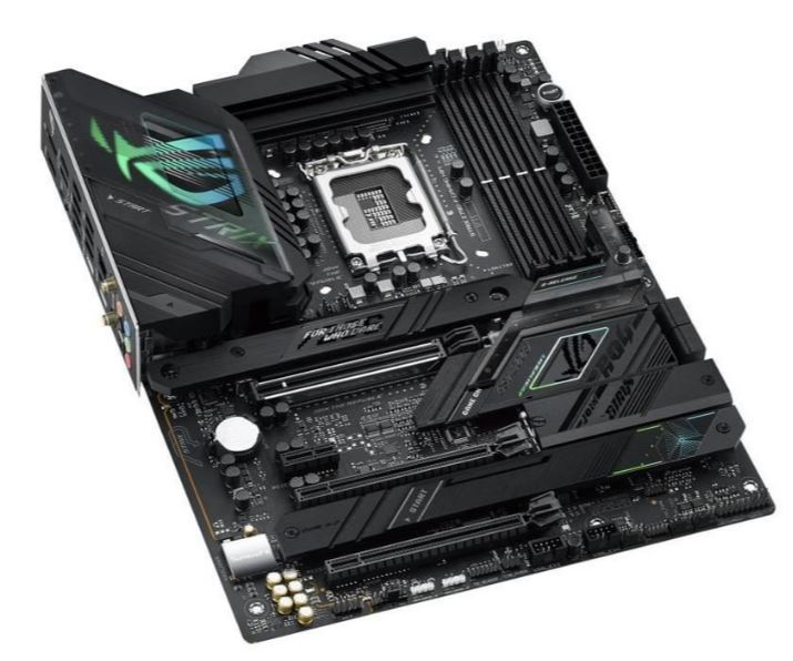 Материнская плата ASUS ROG STRIX Z790-F GAMING WIFI, LGA1700, Z790, 4*DDR5, 4*SATA, 4*M.2, 6*USB 3.2, 4*USB 2.0, Type-C, 3*PCIx16, 1*PCIx1, DP+HDMI, ATX; 90MB1CP0-M0EAY0