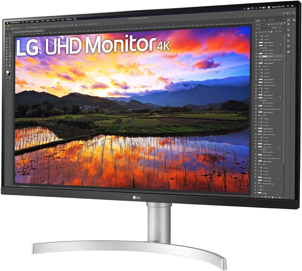 Монитор LG 31.5" 32UN650-W белый IPS LED 16:9 HDMI M/M матовая HAS 350cd 178гр/178гр 3840x2160 60Hz DP 4K 8.2кг