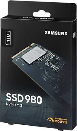 Накопитель SSD Samsung PCIe 3.0 x4 1TB MZ-V8V1T0BW 980 M.2 2280