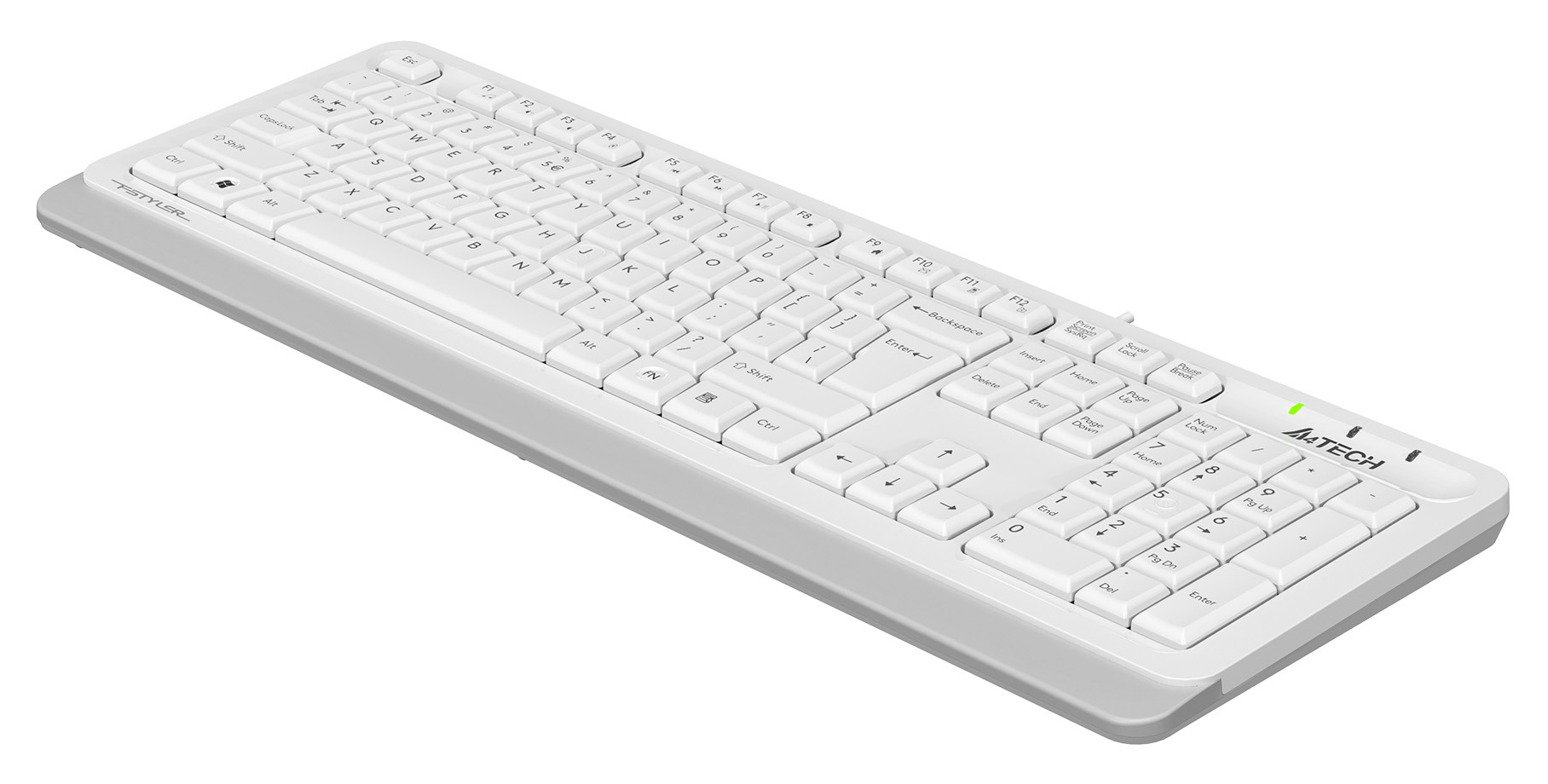 Клавиатура A4Tech Fstyler FKS10 белый/серый USB (FKS10 WHITE)