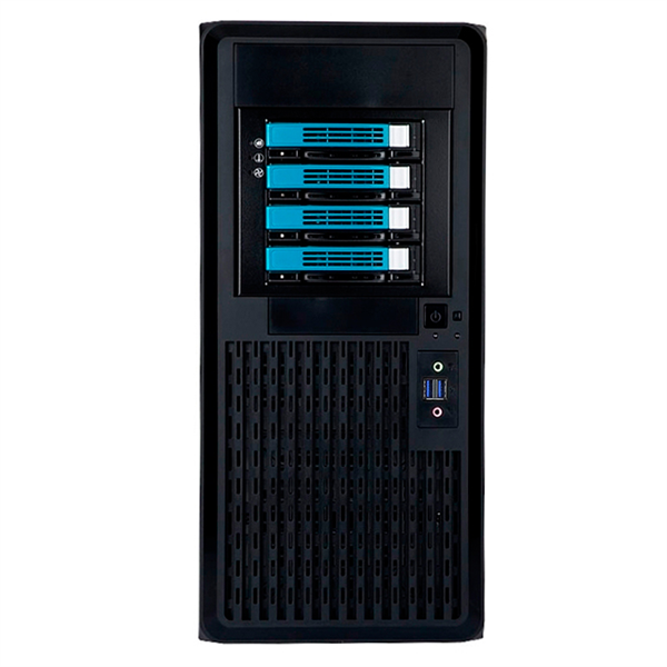 Корпус Midi Tower InWin PE689 Black 650W B65E 80plus Bronze USB3.0*2+A(HD)+front fan 120mm*1+rear fan 120mm*1+ 2*2SATA+1*1SATA / holes for SL20” RACKMOUNT