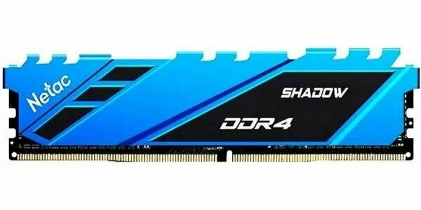 Оперативная память Netac Shadow 16GB DDR4-2666 C19 Blue Memory module (DIMM)