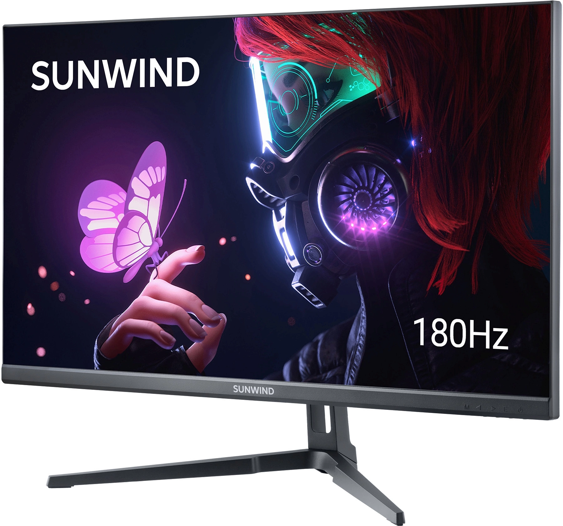 Монитор SunWind 24.5" SM-25FI401 черный IPS LED 3ms 16:9 HDMI матовая 250cd 178гр/178гр 1920x1080 180Hz G-Sync FreeSync DP FHD 3.3кг