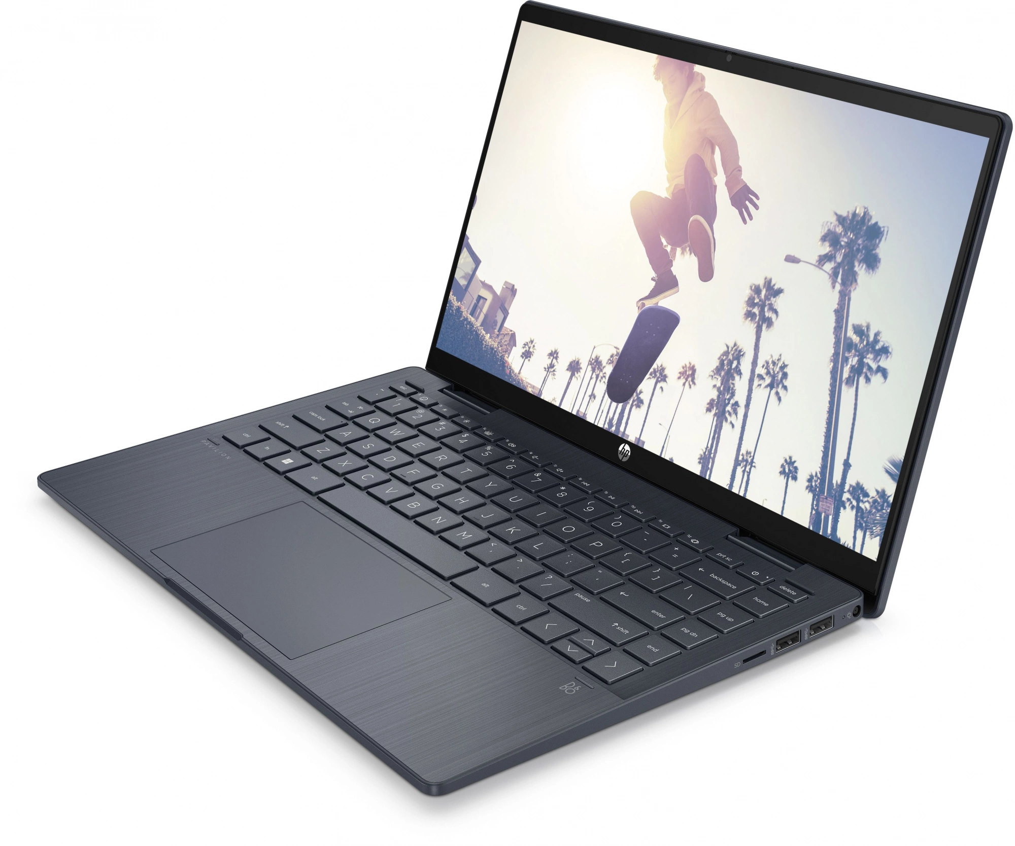 Ноутбук HP Pavilion x360 14-ek1026ci Core i7 1355U 16Gb SSD512Gb Intel Iris Xe graphics 14" IPS Touch FHD (1920x1080) Free DOS blue WiFi BT Cam (9D3T2EA)