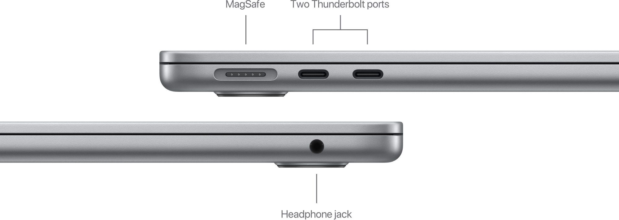 Ноутбук Apple MacBook Air A3113 M3 8 core 8Gb SSD512Gb/10 core GPU 13.6" Liquid Retina (2560x1664) Mac OS grey space WiFi BT Cam (MRXP3LL/A)