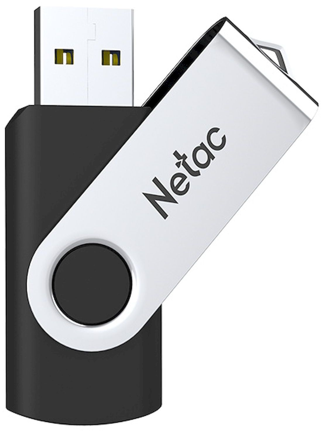 Флеш Диск Netac 64GB U505 NT03U505N-064G-20BK USB2.0 черный/серебристый