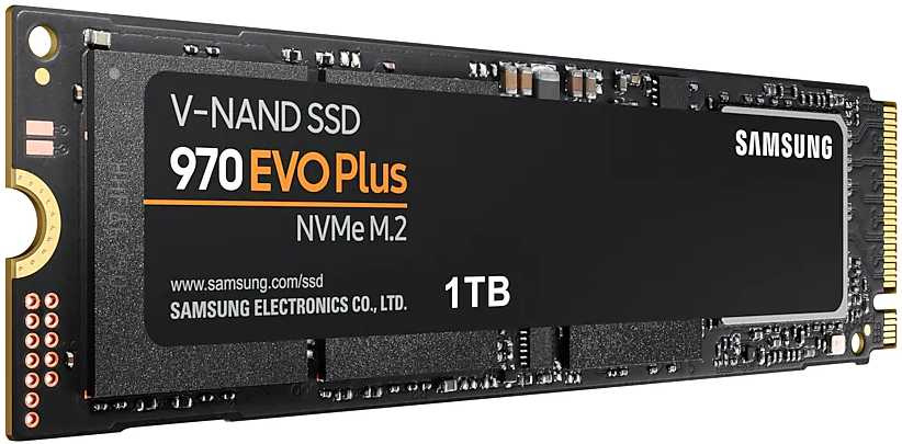 Накопитель SSD Samsung PCIe 3.0 x4 1TB MZ-V7S1T0BW 970 EVO Plus M.2 2280