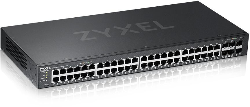 Коммутатор Zyxel GS2220-50-EU0101F (L2) 48x1Гбит/с 4xКомбо(1000BASE-T/SFP) 2SFP управляемый