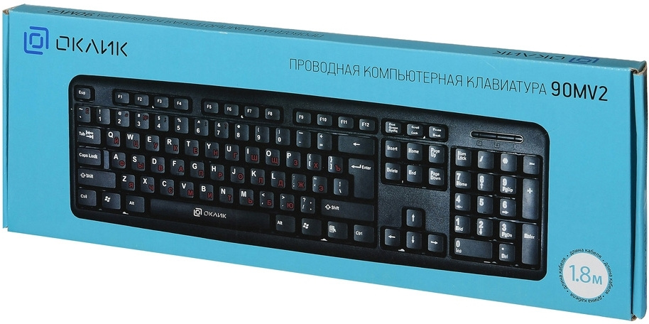 Клавиатура Оклик 90MV2 черный USB