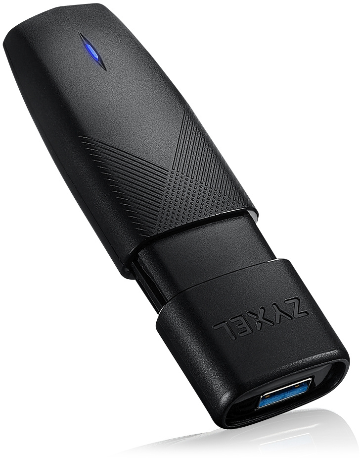 Сетевой адаптер Wi-Fi Zyxel NWD7605-EU0101F AX1800 USB 3.0 (ант.внутр.) 2ант.