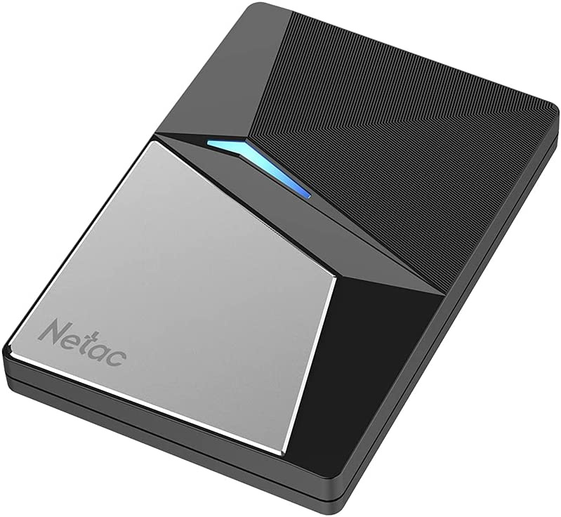 Ssd накопитель Netac Z7S 120GB USB 3.2 Gen 2 Type-C External SSD, R/W up to 510MB/440MB/s,with USB-C to USB-A cable and USB-A to USB-C adapter 3Y wty