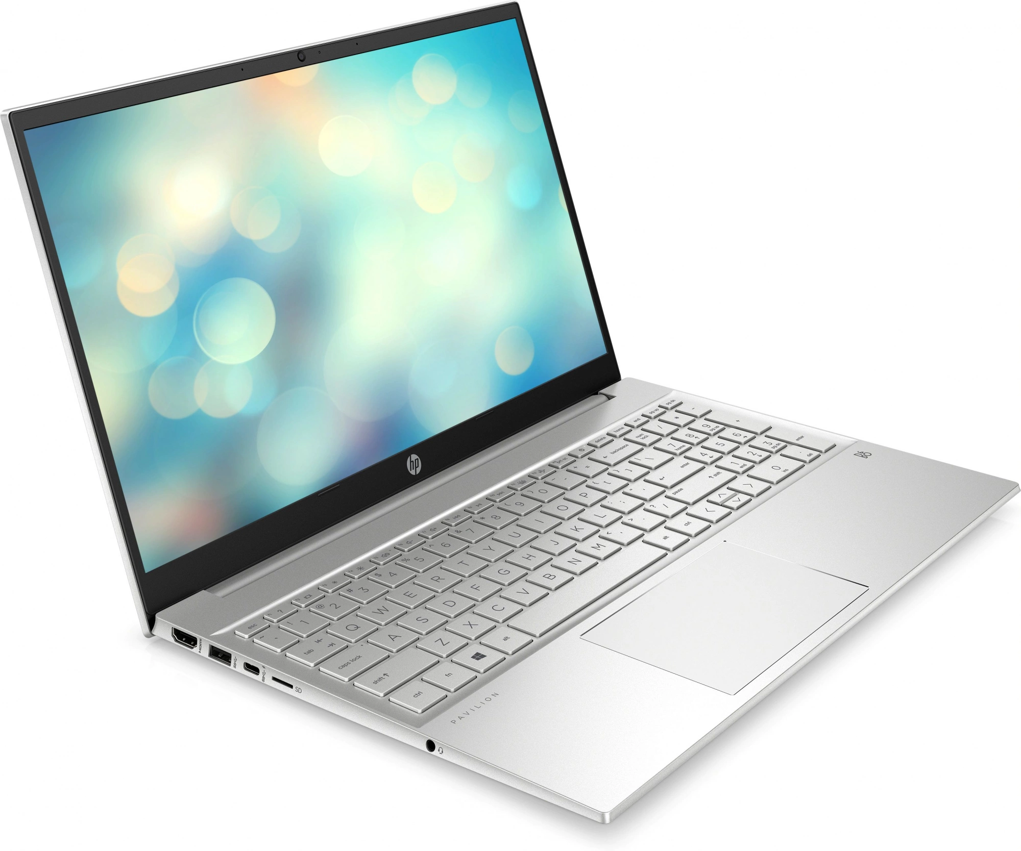 Ноутбук HP Pavilion 15-eh3047ci Ryzen 5 7530U 8Gb SSD512Gb AMD Radeon 15.6" IPS FHD (1920x1080) Free DOS silver WiFi BT Cam (8F5H8EA)