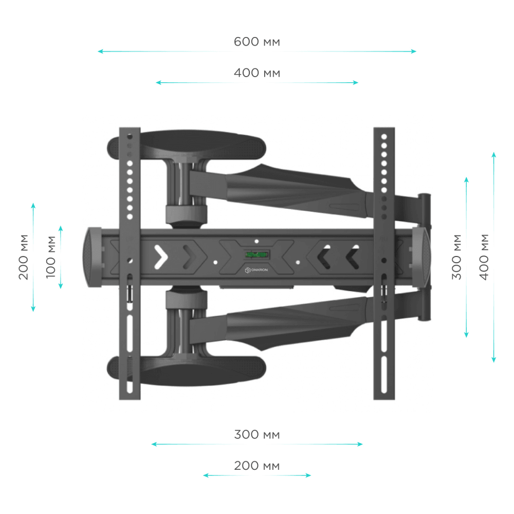 Наклонно-поворотный кронштейн ONKRON NP47чёрный