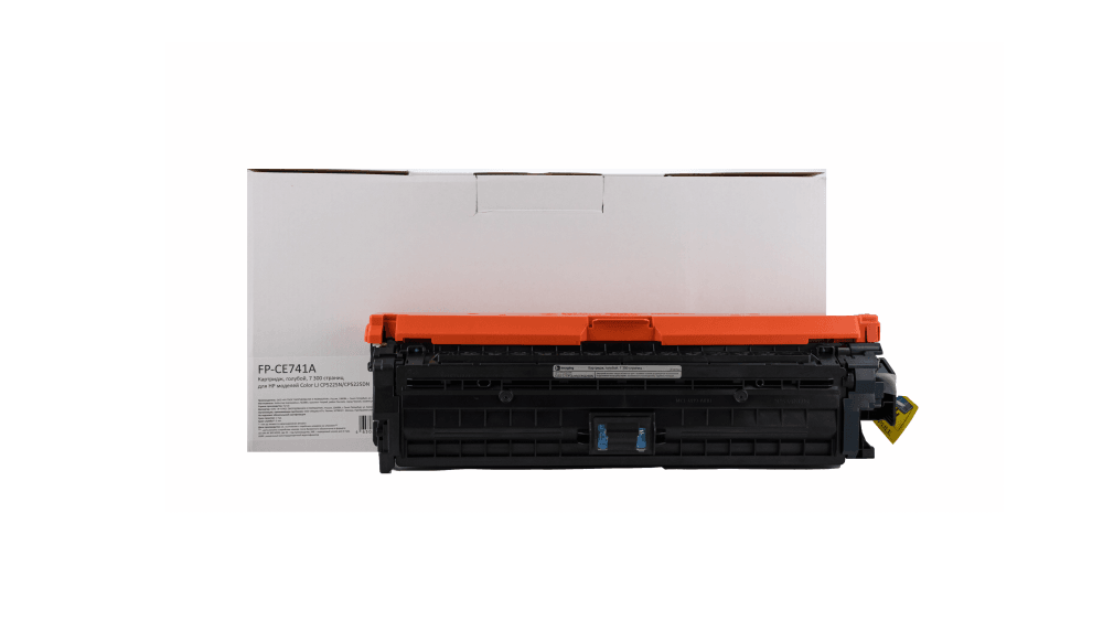 Картридж  голубой, 7 300 страниц, для HP моделей Color LJ CP5225N/CP5225DN (аналог CE741A), FP-CE741A