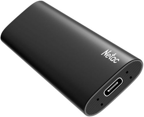 Ssd накопитель Netac Z SLIM Black 1TB USB 3.2 Gen 2 Type-C External SSD, R/W up to 550MB/480MB/s,with USB-C to USB-A cable and USB-A to USB-C adapter 3Y wty