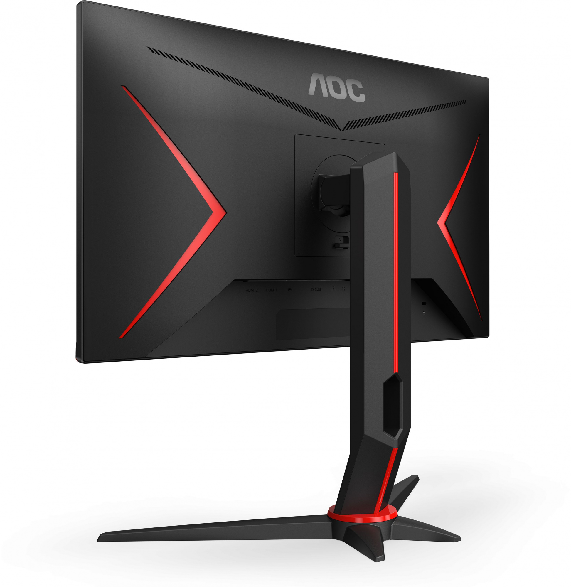 Монитор AOC 23.8" Gaming 24G2SPU черный/красный IPS LED 1ms 16:9 HDMI M/M матовая HAS Piv 300cd 178гр/178гр 1920x1080 165Hz FreeSync Premium VGA DP FHD USB 4.41кг