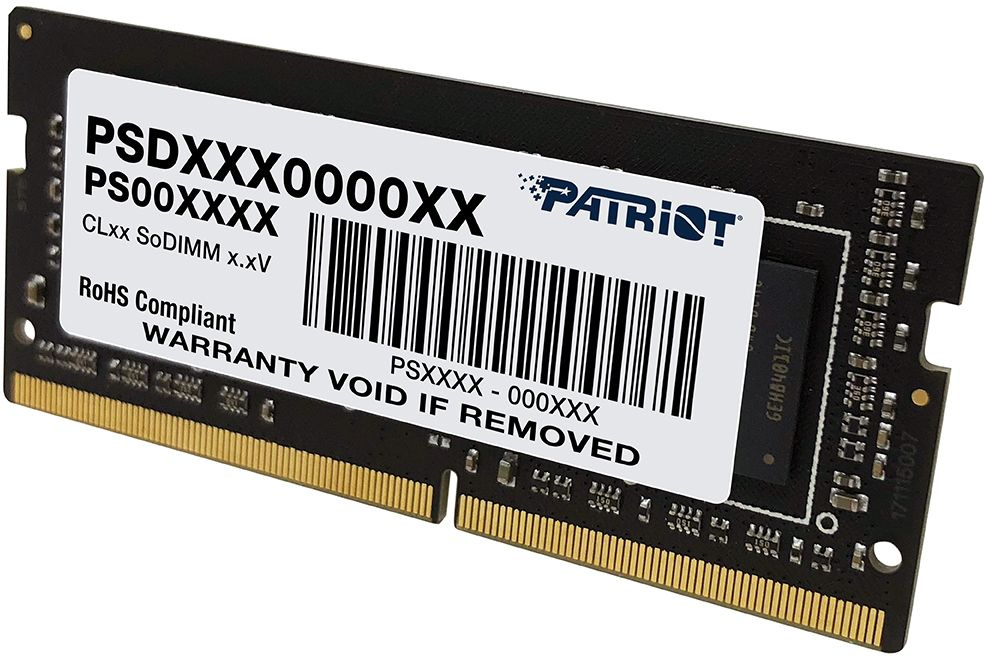 Память DDR4 32GB 2666MHz Patriot PSD432G26662S Signature RTL PC4-21300 CL19 SO-DIMM 260-pin 1.2В dual rank Ret