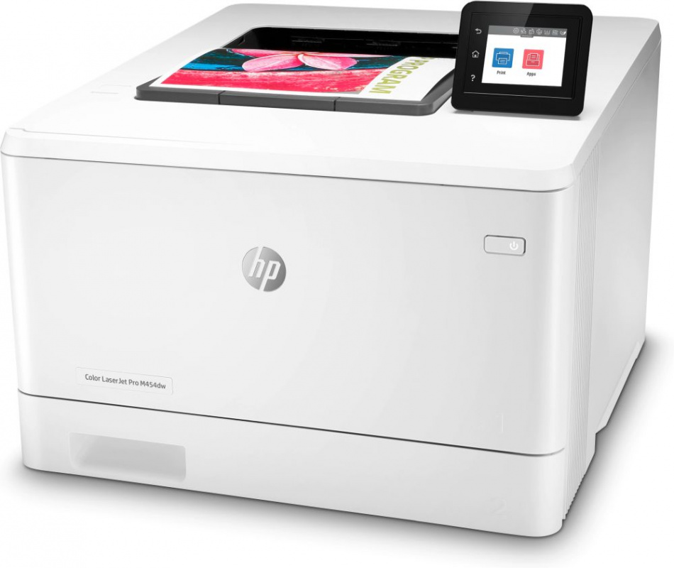 Принтер лазерный HP Color LaserJet Pro M454dw (W1Y45A) A4 Duplex Net WiFi белый