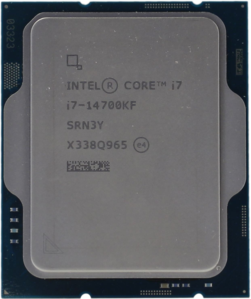 Процессор CPU Intel Core i7-14700KF (3.4GHz/33MB/20 cores) LGA1700 OEM, TDP 125W, max 192Gb DDR4-3200 DDR5-5600, CM8071504820722SRN3Y, 1 year