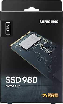 Накопитель SSD Samsung PCIe 3.0 x4 1TB MZ-V8V1T0BW 980 M.2 2280