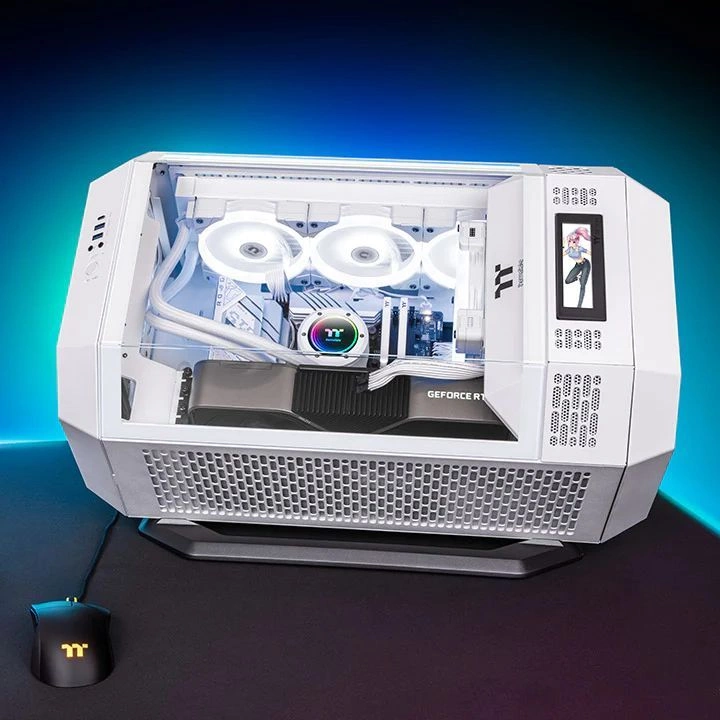 Корпус Thermaltake The Tower 300 Snow белый без БП miniITX 7x120mm 5x140mm 2xUSB3.0 audio bott PSU