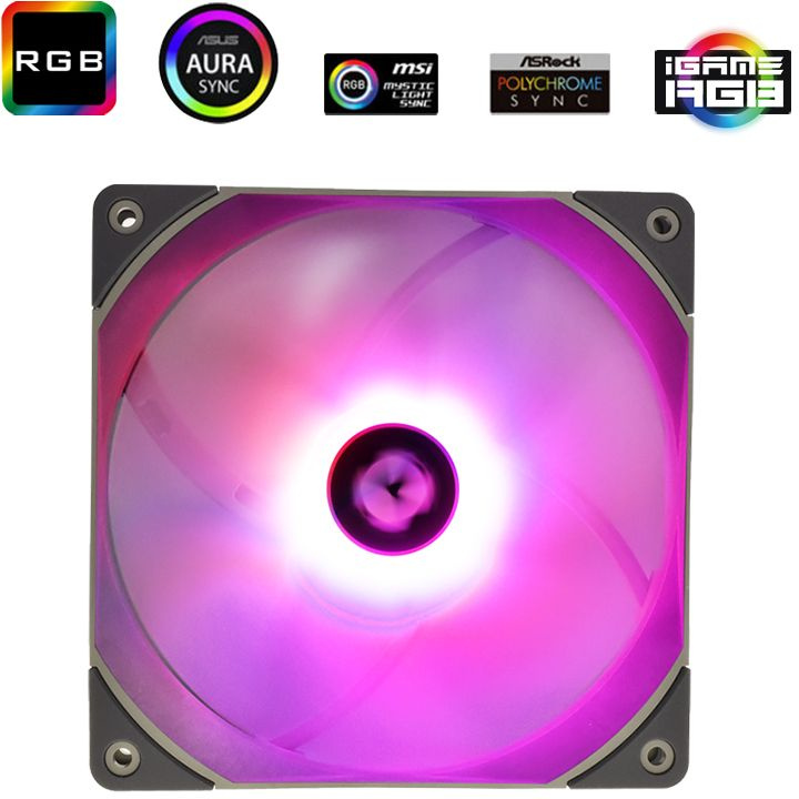 Вентилятор Thermalright TL-C14L-RGB черный 4-pin 26.6dB 160gr Ret