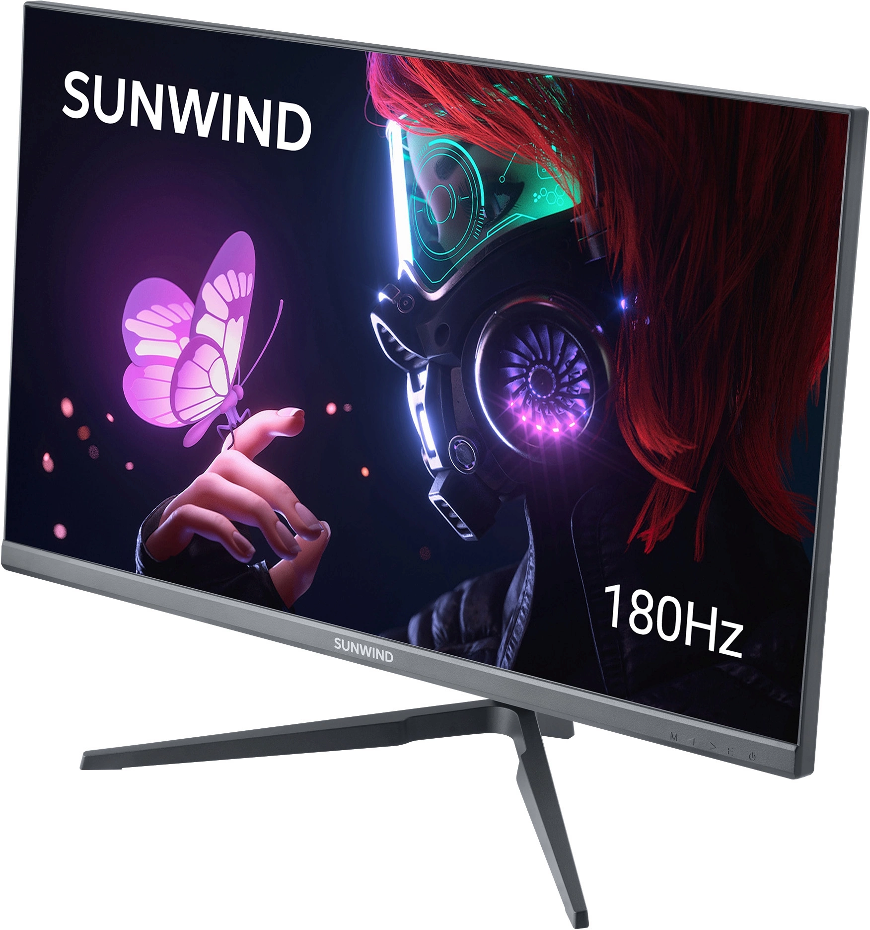 Монитор SunWind 24.5" SM-25FI401 черный IPS LED 3ms 16:9 HDMI матовая 250cd 178гр/178гр 1920x1080 180Hz G-Sync FreeSync DP FHD 3.3кг