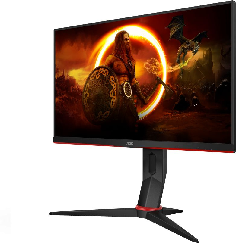 Монитор AOC 23.8" Gaming 24G2ZU черный/красный IPS LED 0.5ms 16:9 HDMI M/M матовая HAS 350cd 170гр/160гр 1920x1080 240Hz FreeSync Premium DP FHD USB 5.03кг